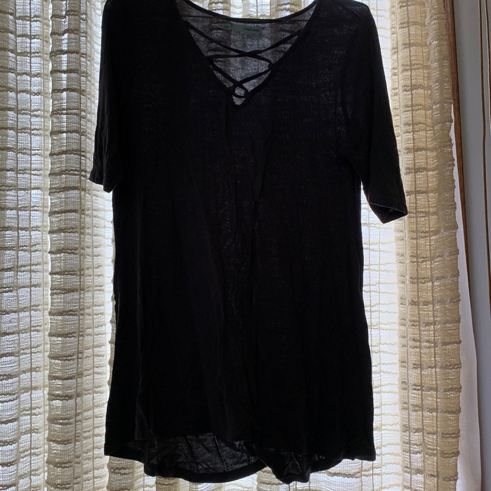 mid length sleeve long shirt